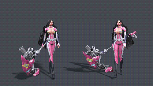 3-3女性角色拿武器走.gif